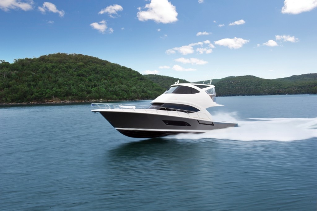 The Riviera 53 Enclosed Flybridge is one of the latest expressions of Rivieras award winning design © Stephen Milne